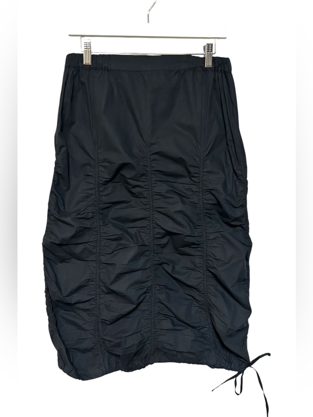 Snapdragon and twig S ruched midi balloon skirt cinch drawstring hem  Lagenlook